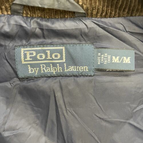 Vintage Polo Ralph Lauren Quilted Vest Jacket Size Medium Blue