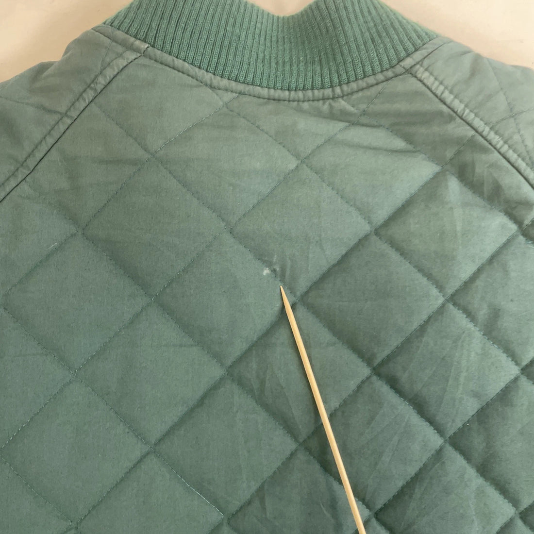 Vintage Columbia Quilted Bomber Jacket Womens Size Large Green