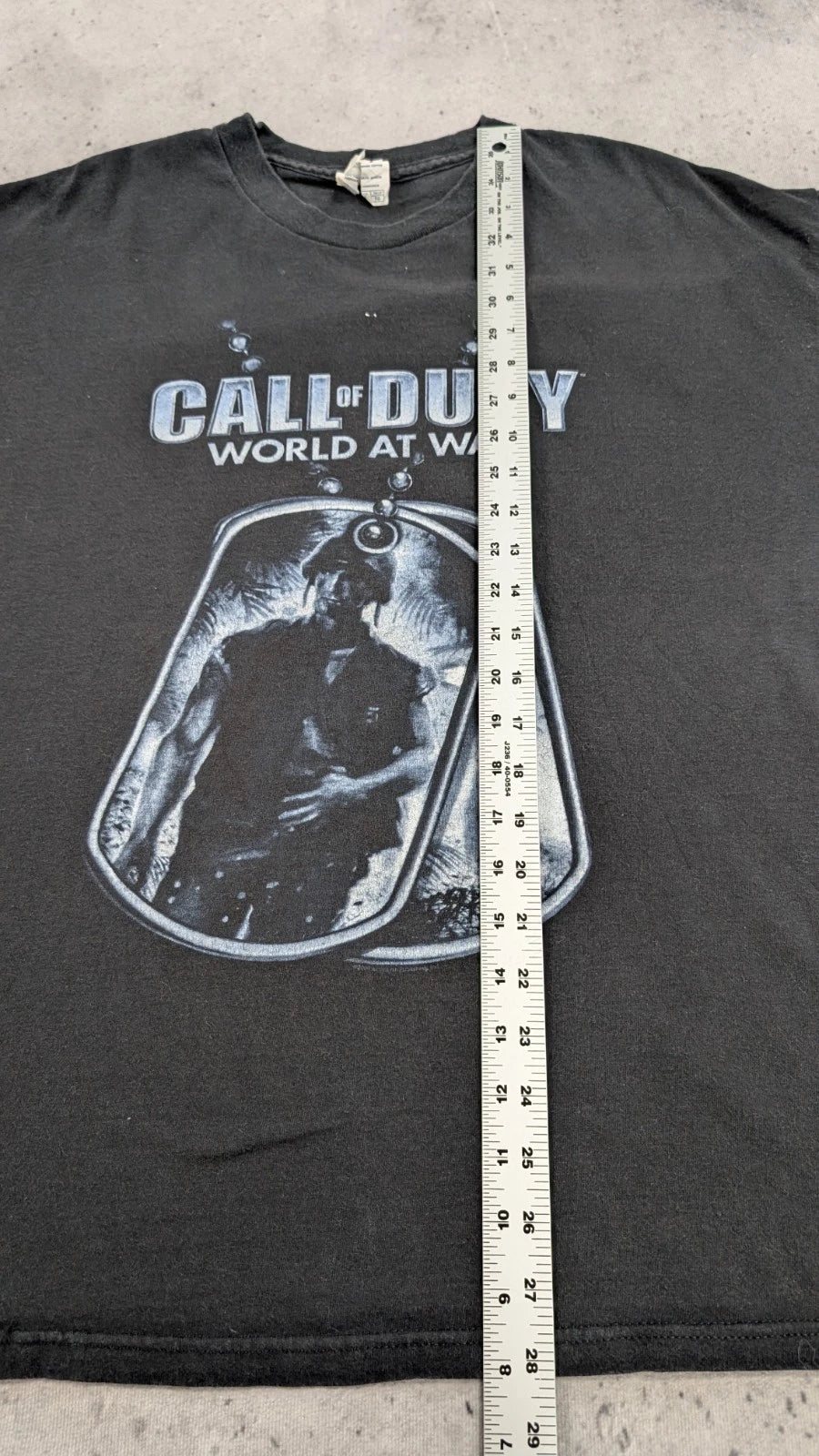 Call Of Duty World At War Video Game Promo T-Shirt Size XL