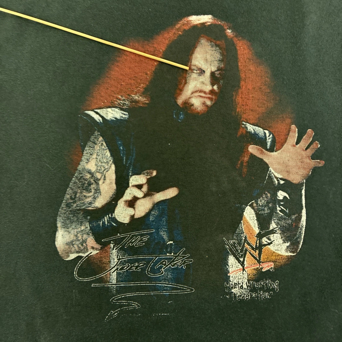 Vintage The Undertaker Wrestling T-Shirt Size Large 90s WWF WWE