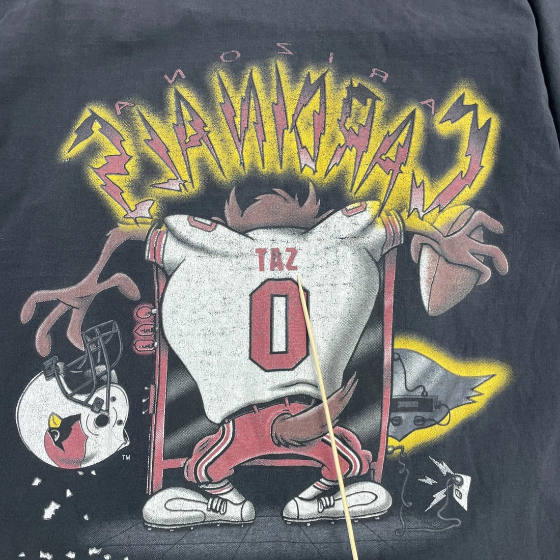 Vintage Arizona Cardinals Taz Bad To The Bone T-Shirt Size XL 90s NFL