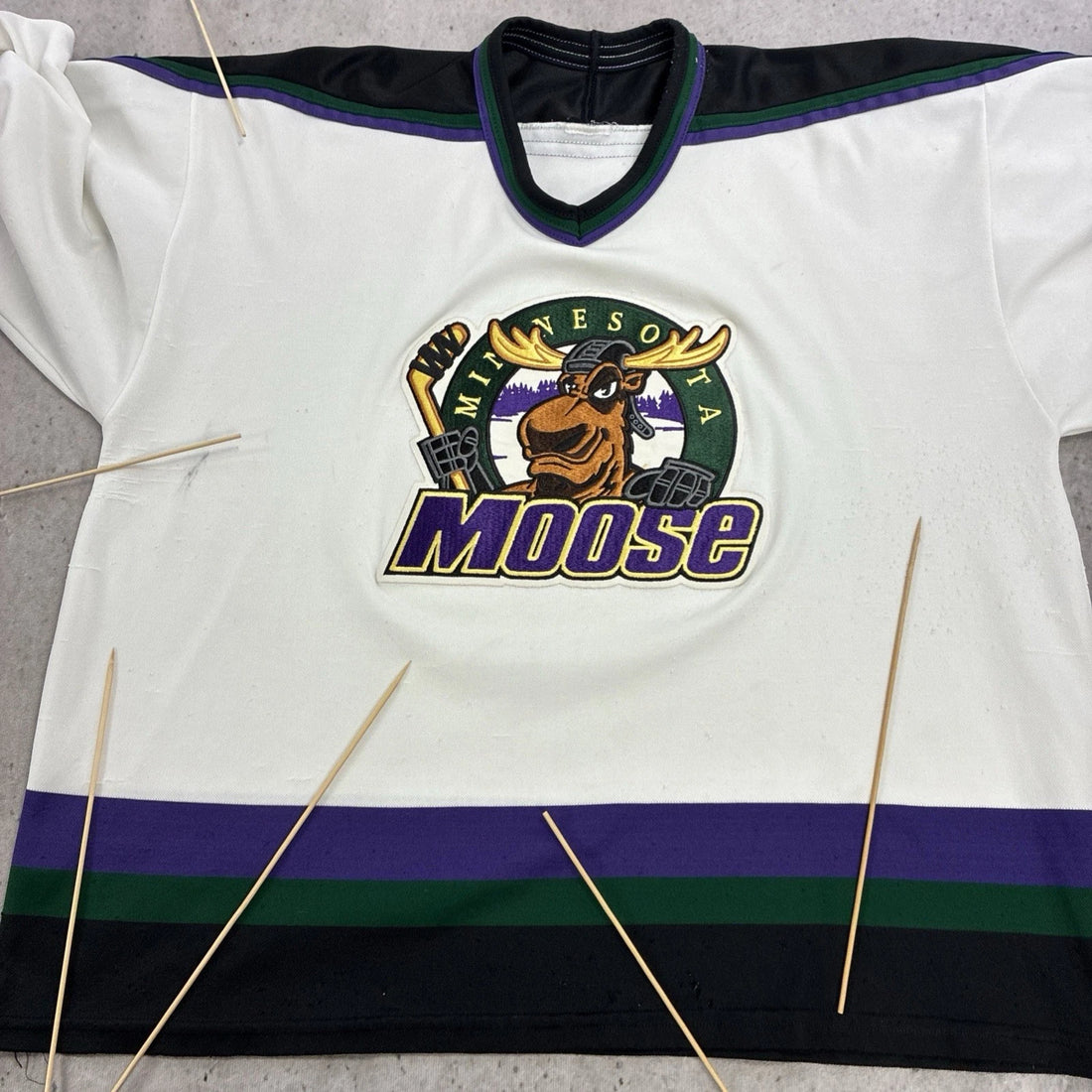 Vintage Minnesota Moose Hockey Jersey Size Large IHL