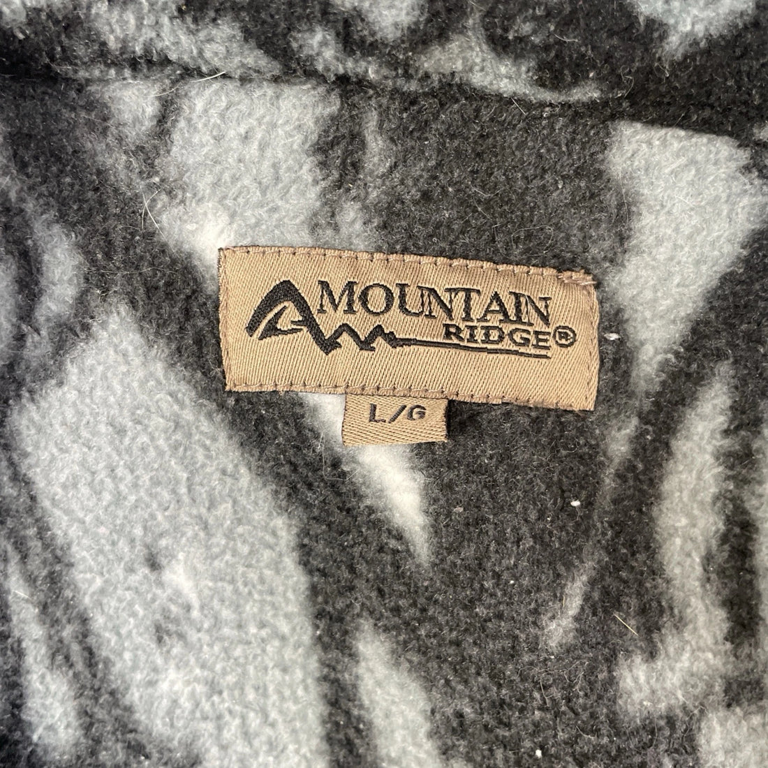 Wolf Forest Mountain Ridge Fleece Jacket Size Large Nature All Over Print