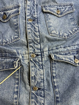 Colorado Pro Rodeo Association Denim Jacket Size Large Blue Western Cowboy 2007