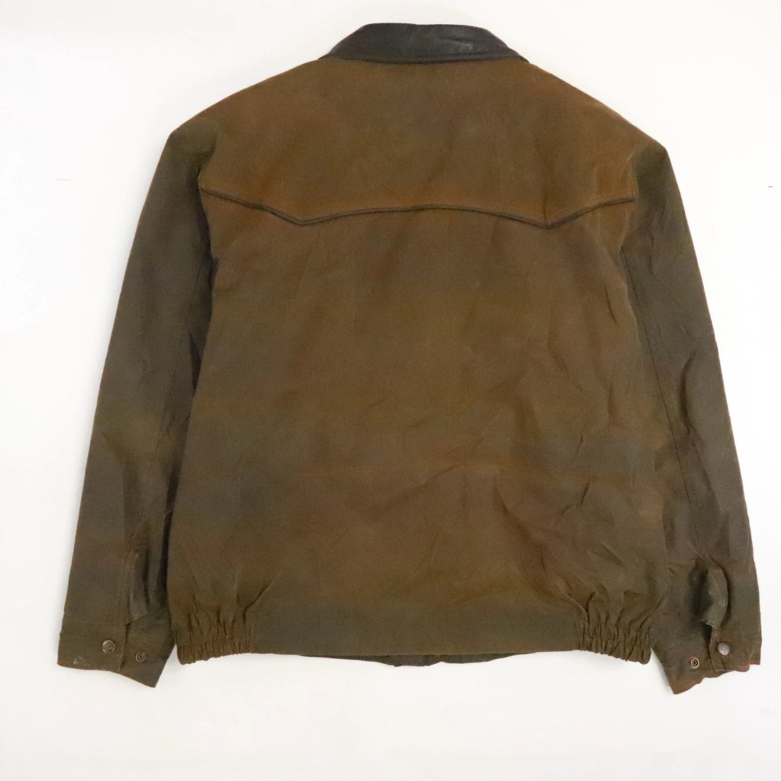 Outback Western Waxed Bomber Jacket Size XL Brown