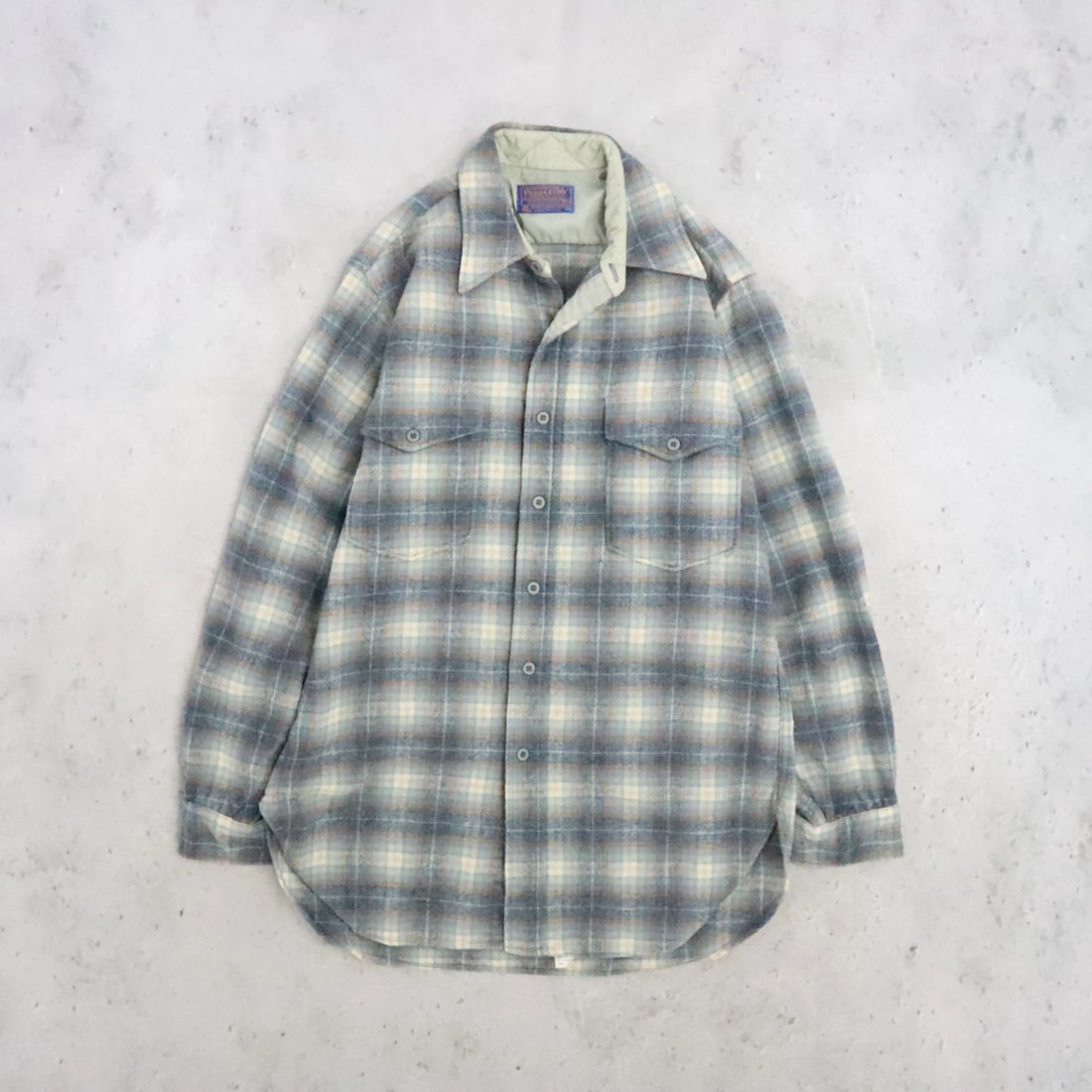 Vintage Pendleton Wool Field Button Up Shirt Size 15 1/2