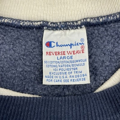 Vintage Champion Reverse Weave Sweatshirt Large Spell Out 90s