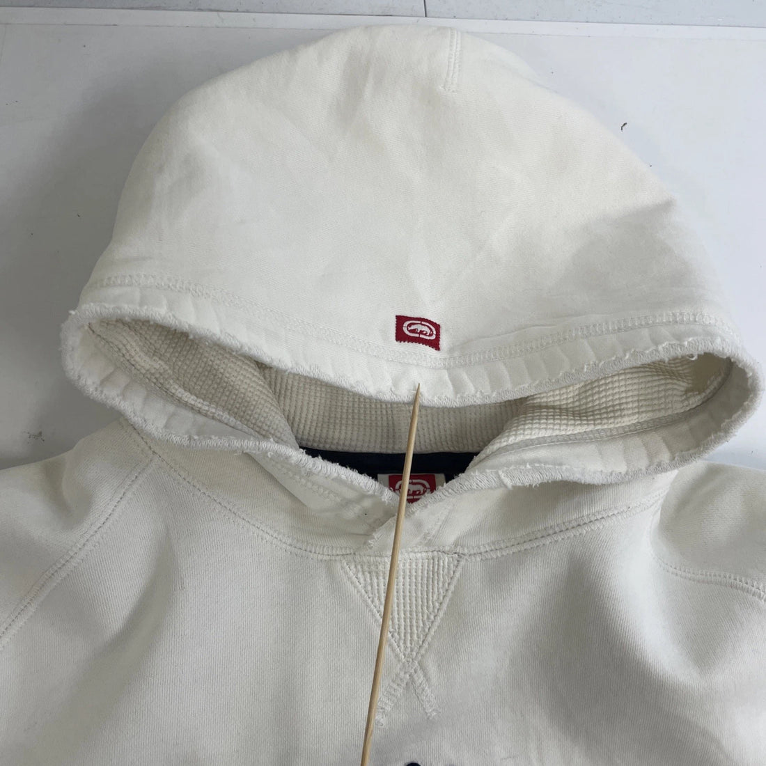 Ecko Unltd Sweatshirt Hoodie Size Large White Y2K
