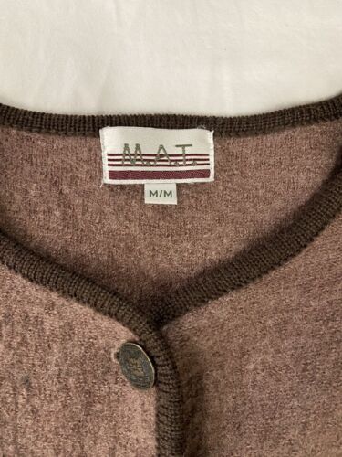 Vintage MAT Hunting Wool Coat Jacket Size Medium Embroidered
