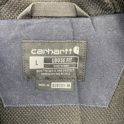 Carhartt Canvas Active Bomber Work Jacket Size Large Blue UPS
