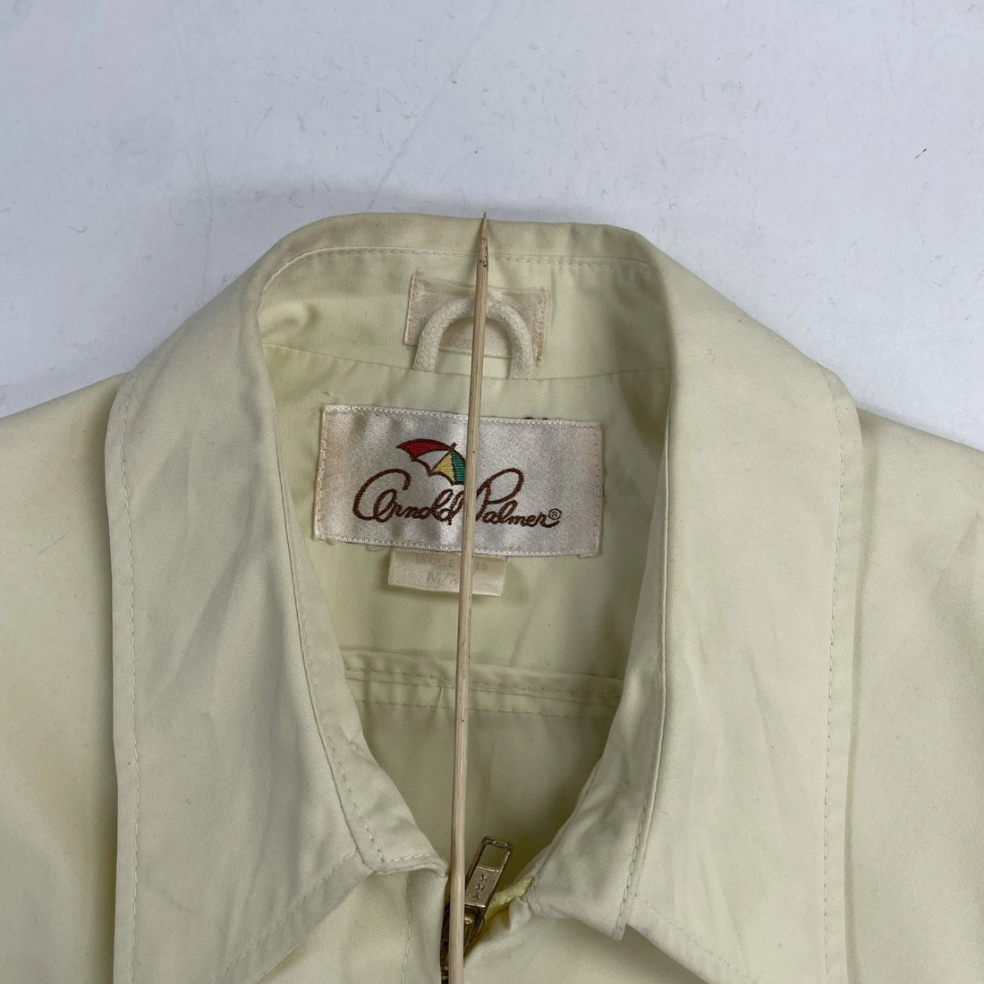 Vintage Arnold Palmer Harrington Golf Jacket Size Medium Yellow