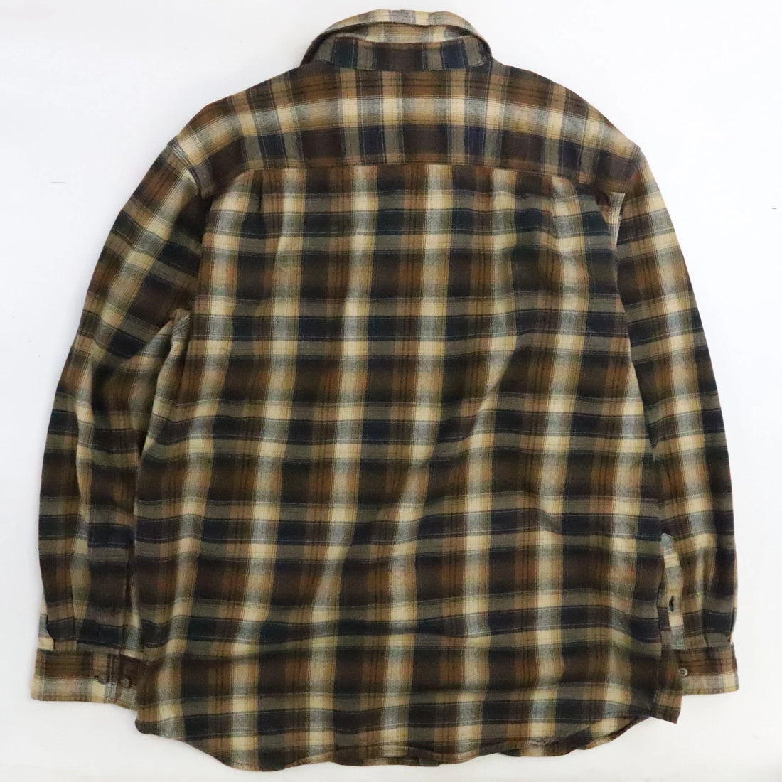 Carhartt Button Up Shirt Size XL Brown Plaid