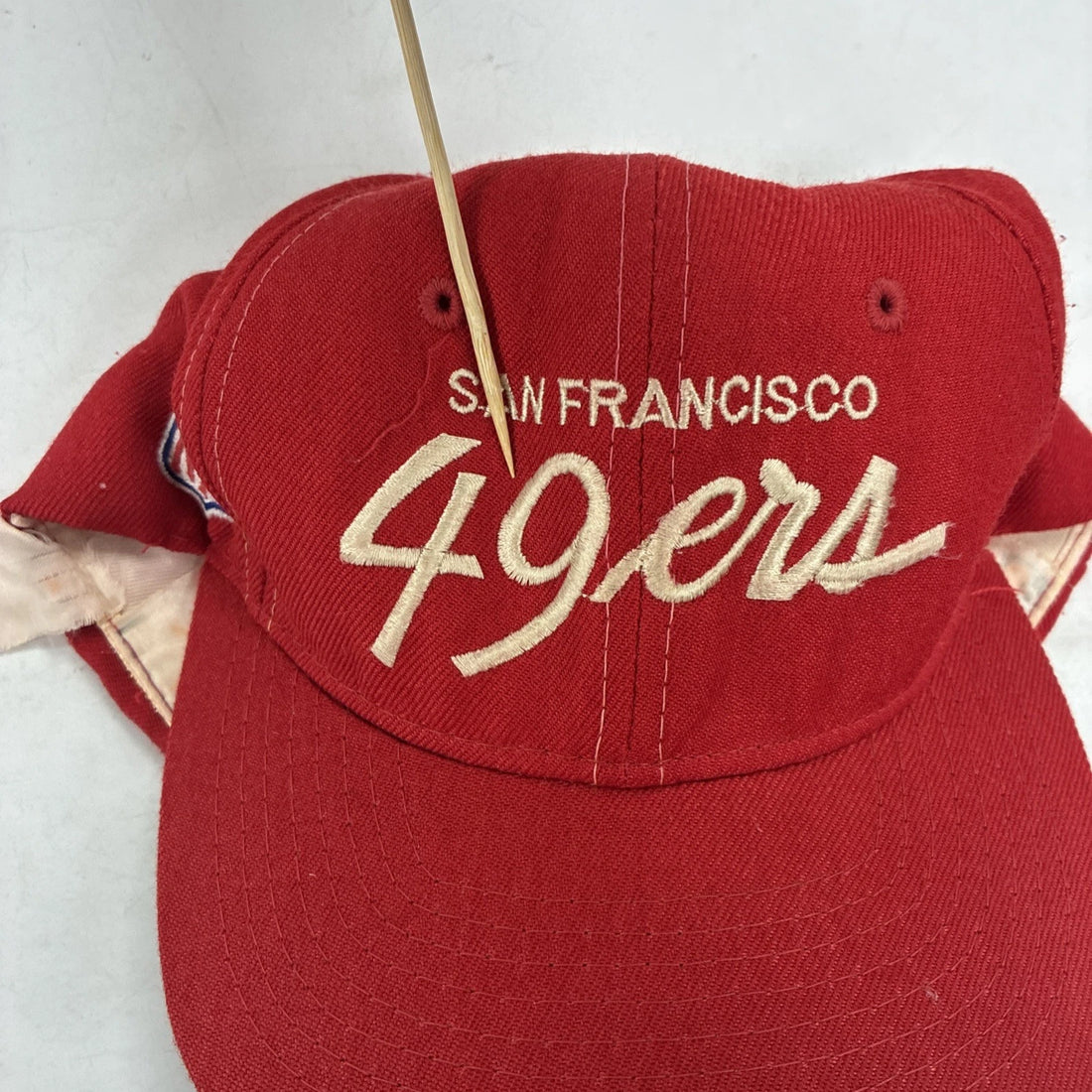 Vintage San Francisco 49ers Script Wool Snapback Hat Cap OSFA 90s NFL