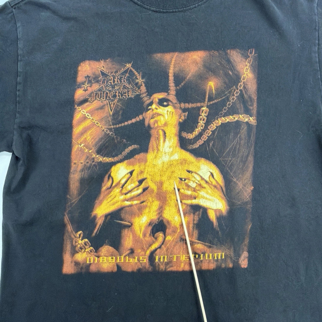 Vintage Diabolis Interum Dark Funeral Artimonde T-Shirt Size Medium 2003
