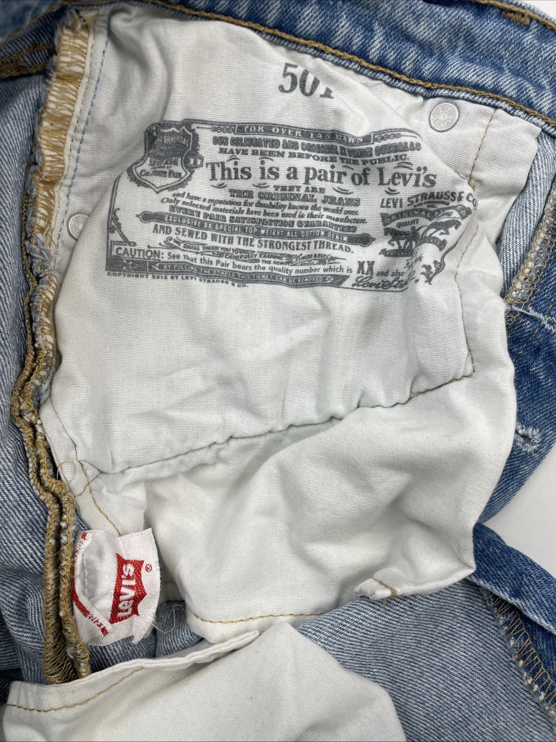 Levi Strauss & Co 501 Denim Jeans Pants Size 28 X 30 Blue