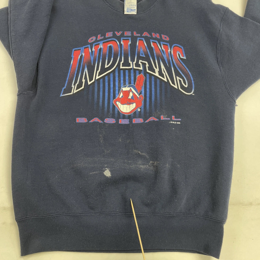 Vintage Cleveland Indians Salem Crewneck Sweatshirt Size Large MLB