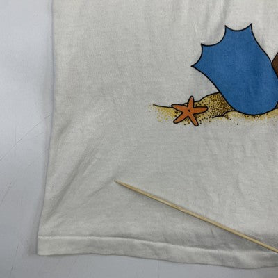 Vintage Rocky & Bullwinkle Moosle Beach T-Shirt Size Large 1987 80s