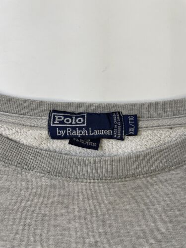 Vintage Polo Ralph Lauren Crewneck Sweatshirt Size 2XL Gray 90s