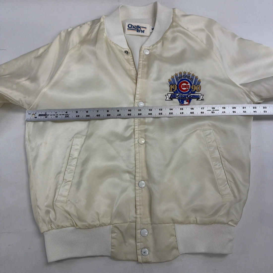 Vintage Chicago Cubs All Star Game Satin Jacket Size Medium 1990 90s MLB
