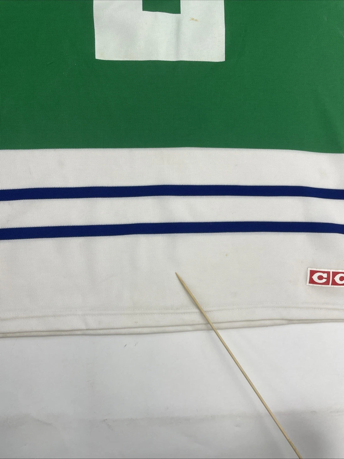 O.C. Ale-Ers CCM Hockey Jersey Size Large Green