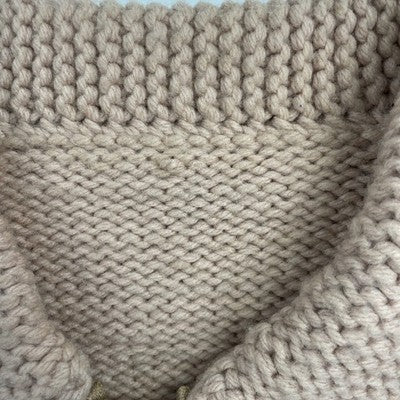 Vintage Wool Knit Cowichan Sweater Size Medium C&C Zip