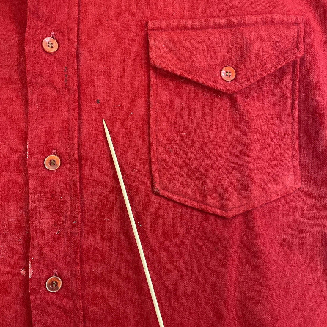 Vintage Pendleton Wool Button Up Shirt Size 17 1/2 Red