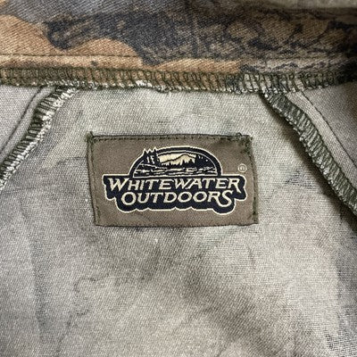 Vintage Whitewater Outdoors Realtree Hardwoods Camo Bomber Jacket 2XL