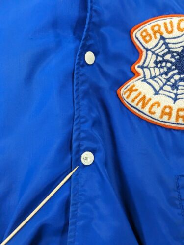 Vintage Bruce Inn Kincardine Varsity Bomber Jacket Size 44 Blue