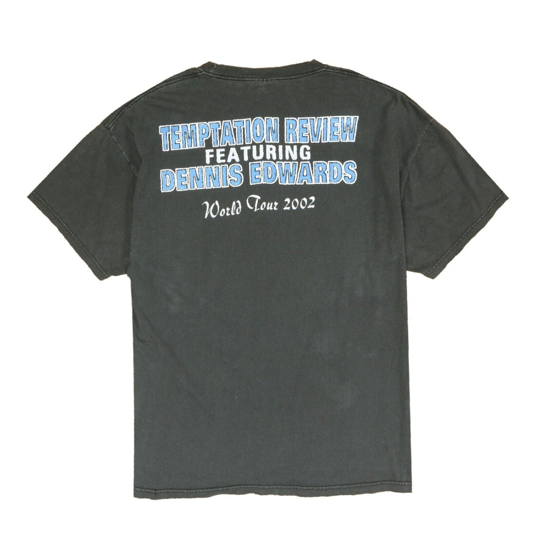 Vintage Temptation Review Dennis Edwards 2002 World Tour T-Shirt Size XL Black