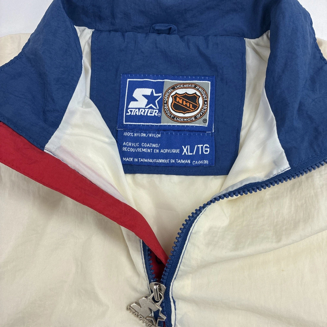 Vintage Winnipeg Jets Starter Windbreaker Light Jacket Size XL 90s NHL