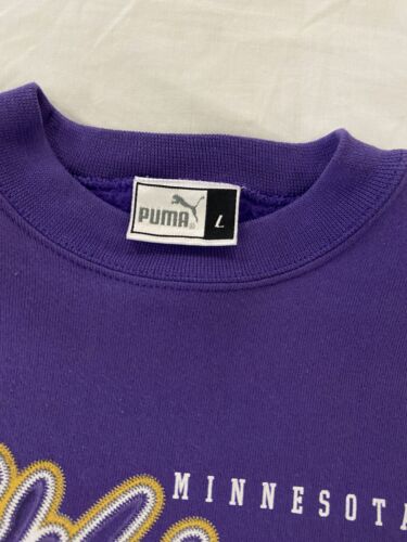 Vintage Minnesota Vikings Embroidered Crewneck Sz XL PUMA