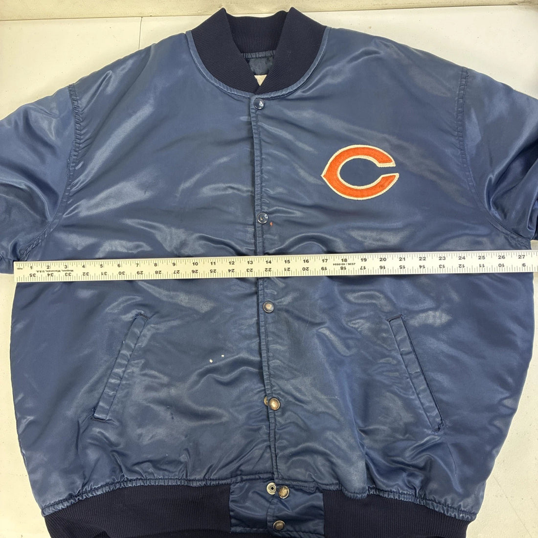 Vintage Chicago Bears Starter Satin Bomber Jacket Size 2XL NFL