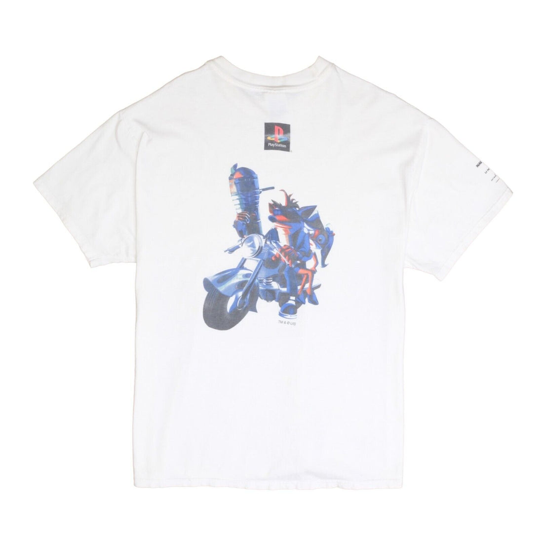 Vintage Crash Bandicoot 3 Warped T-Shirt Size XL Videogame Playstation Promo 90s