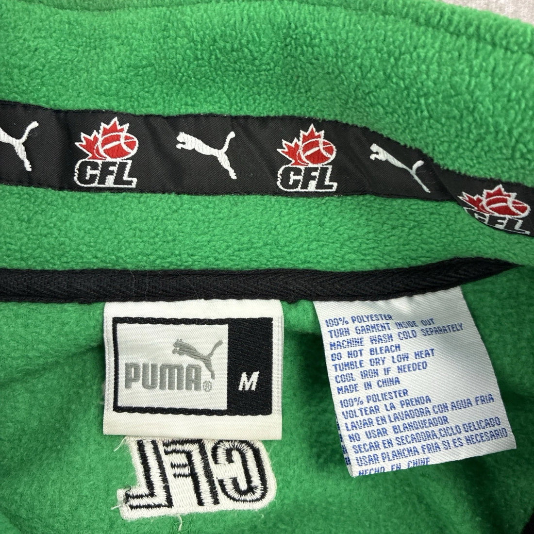 Vintage Grey Cup 2003 Fleece Jacket Size Medium CFL