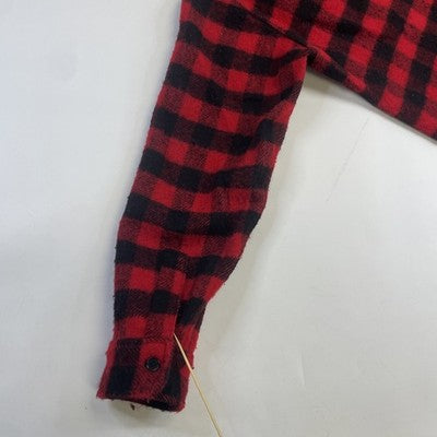 Vintage Woolrich Wool Button Up Shirt Size Large Buffalo Plaid