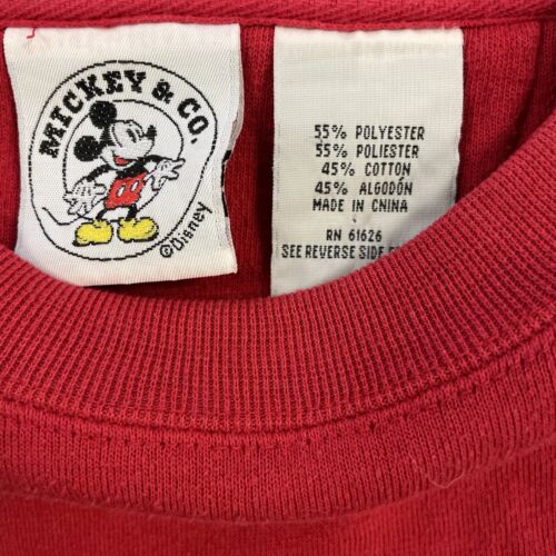 Vintage Mickey Mouse Disney Crewneck Sweatshirt Size XL Striped