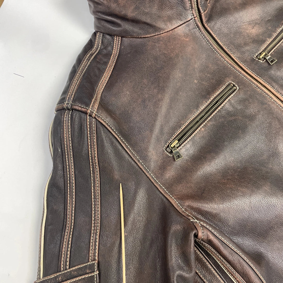 Danier Leather Coat Jacket Size XL Brown