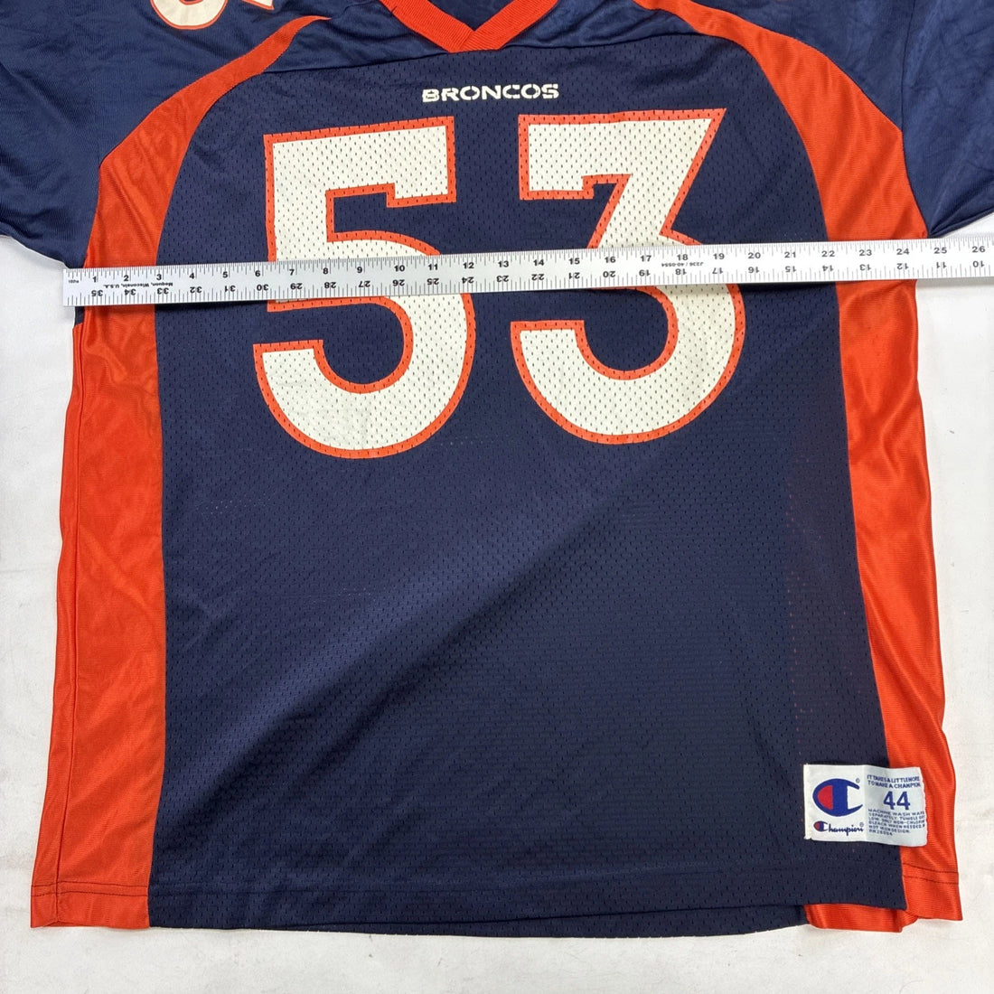Vintage Denver Broncos Bill Romanowski Champion Jersey Size Large NFL