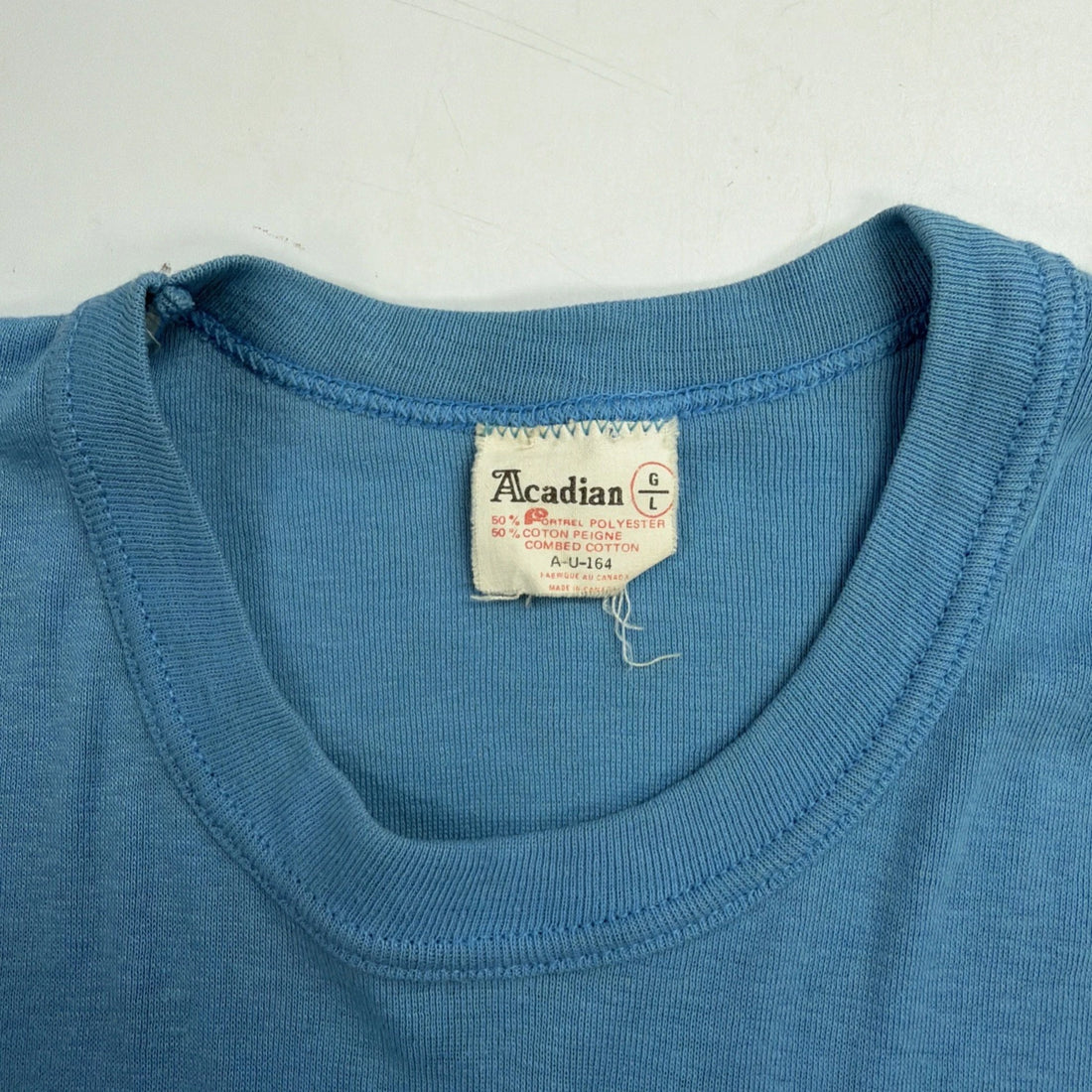 Vintage Fontaine Acadian T-Shirt Size Large 80s