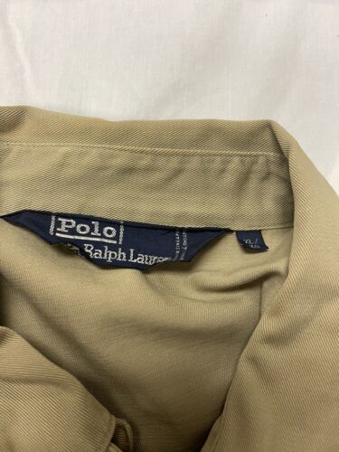 Vintage Polo Ralph Lauren Harrington Bomber Jacket Size XL Beige