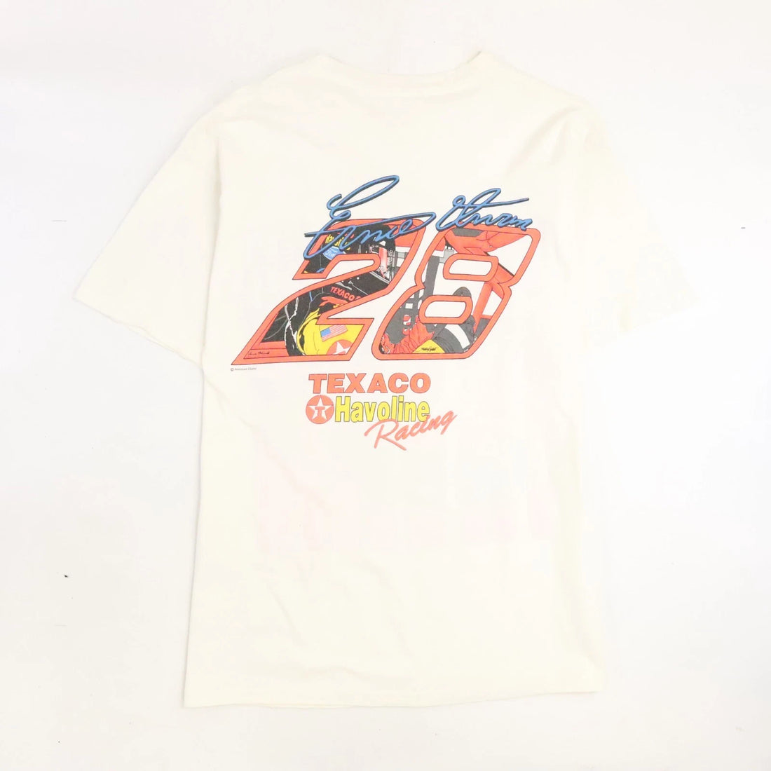 Vintage Ernie Irvan Texaco Havoline Racing T-Shirt Size XL 90s
