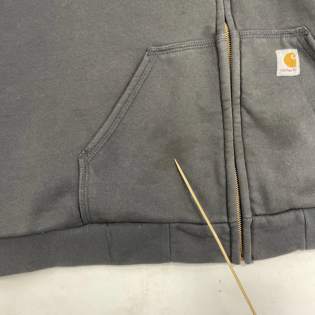 Carhartt Thermal Lined Sweatshirt Hoodie Size XL Black