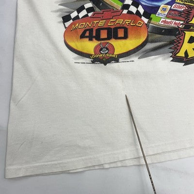 Vintage Jeff Gordon Looney Tunes Racing T-Shirt 2XL All Over Print 2001 NASCAR