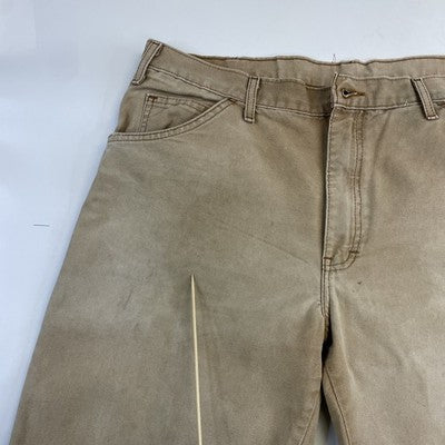 Dickies Canvas Carpenter Work Pants Size 36 X 32 Brown