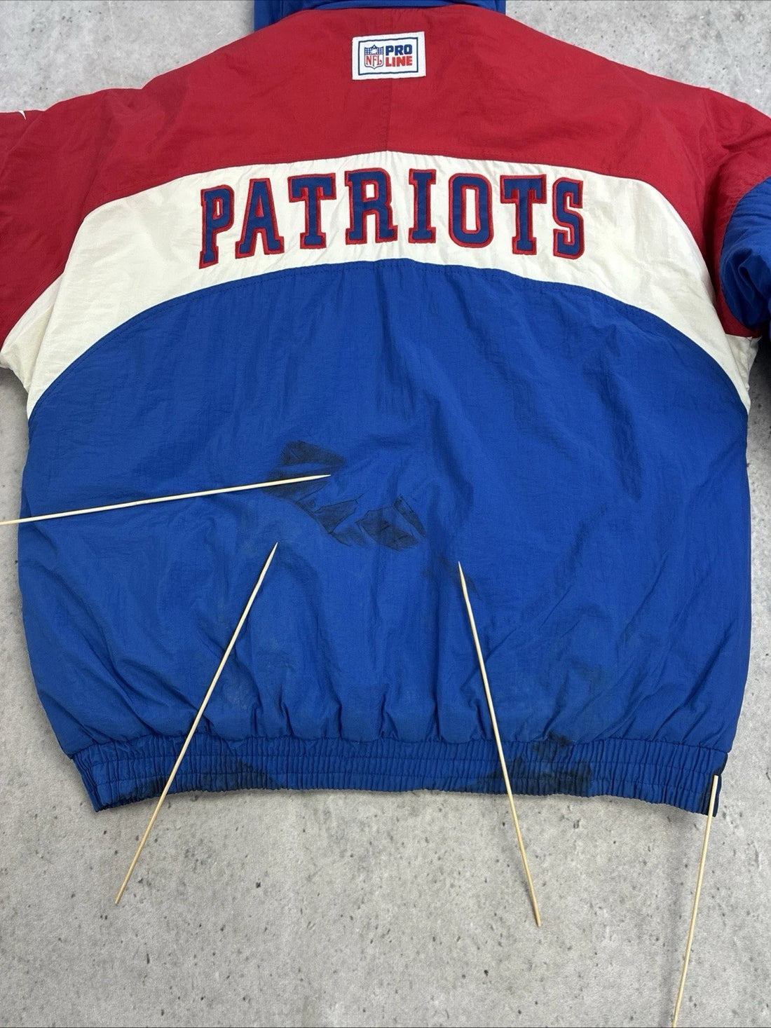 Vintage New England Patriots Reebok Puffer Jacket Size Large NFL