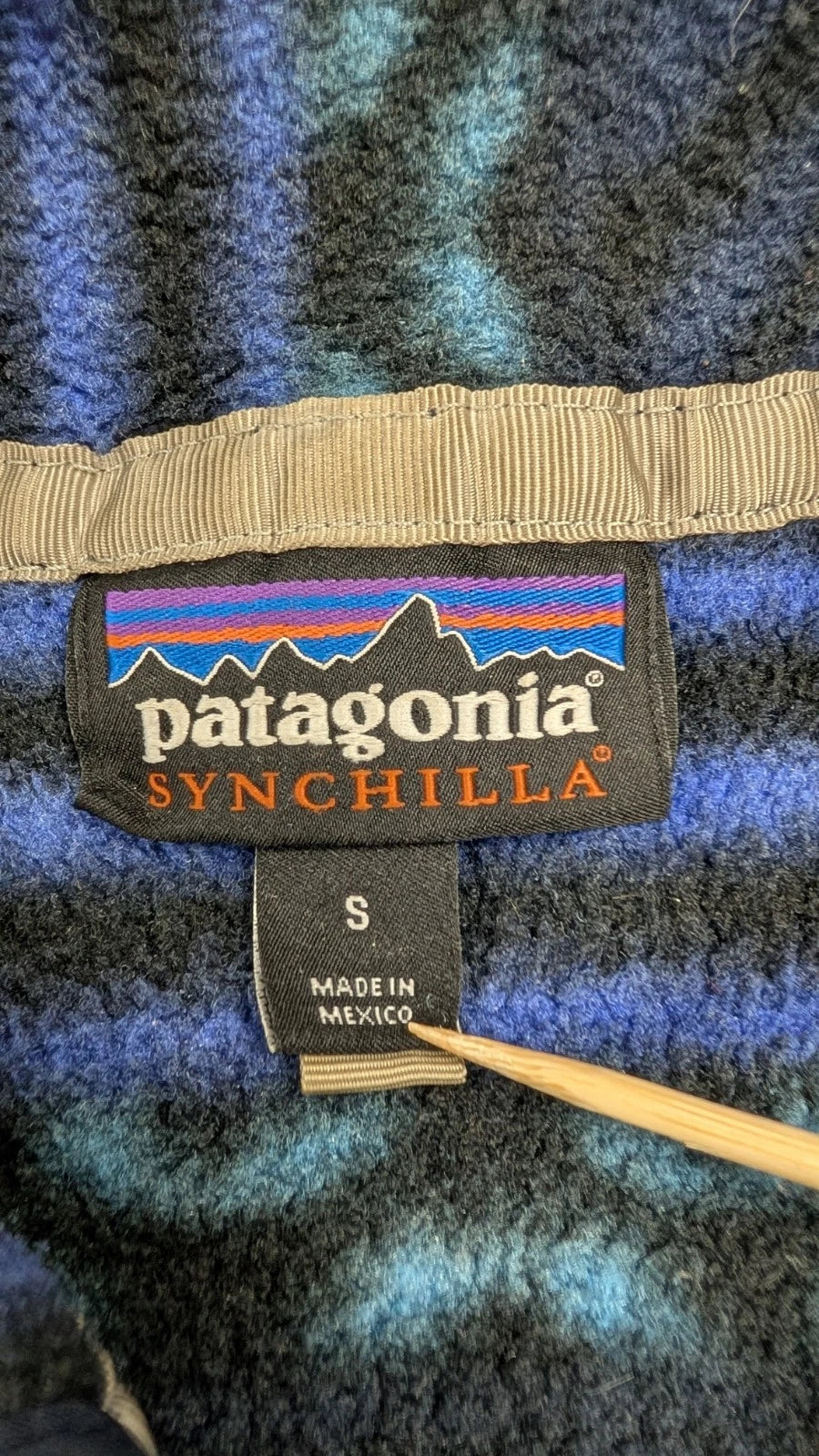 Patagonia Aztec Synchilla Snap T Fleece Jacket Size Small