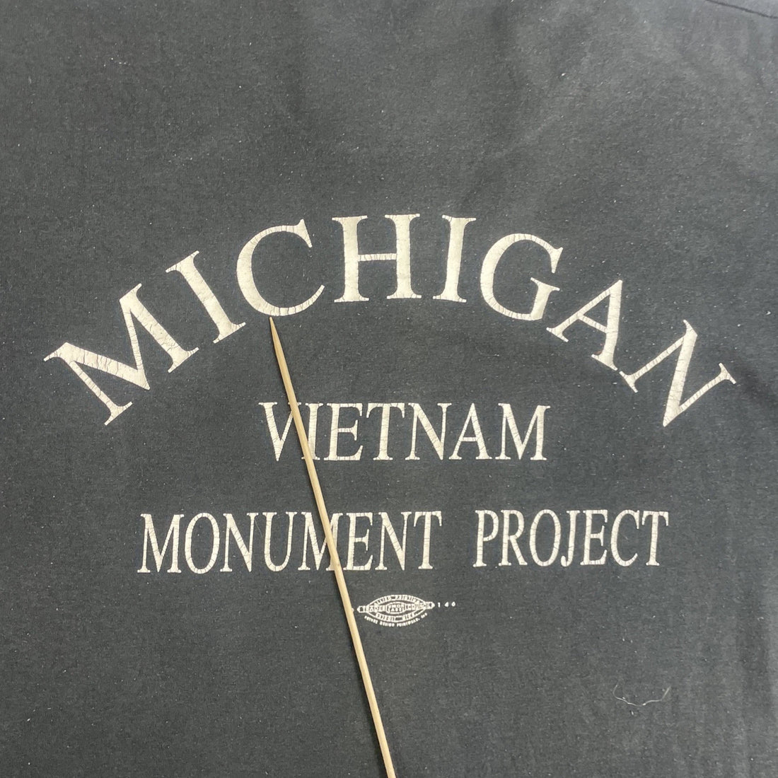 Vintage Michigan Vietnam Monument Project POW MIA Helicopter T-Shirt XL 1992