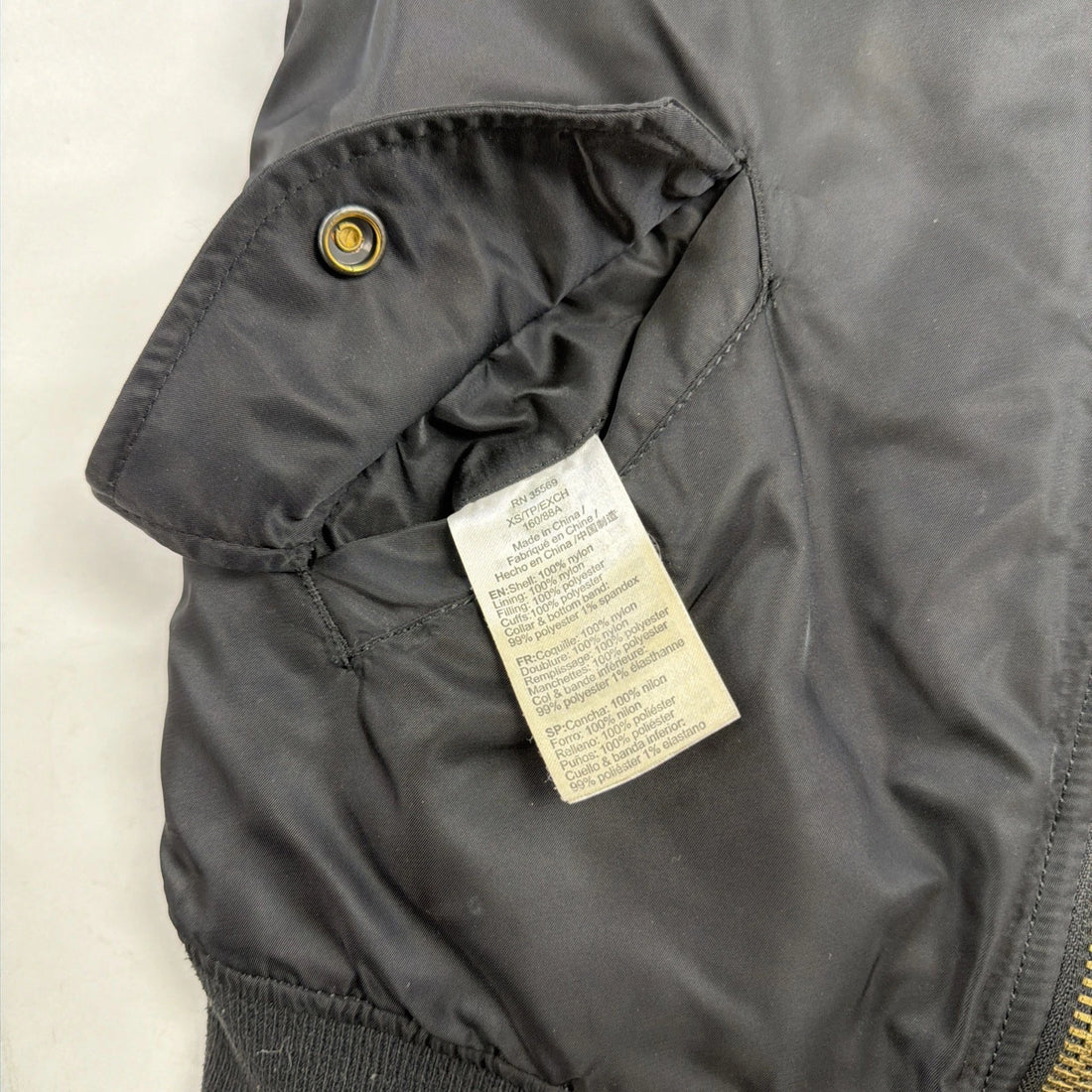 Alpha Industries Flight Bomber Jacket Size XS Reversible
