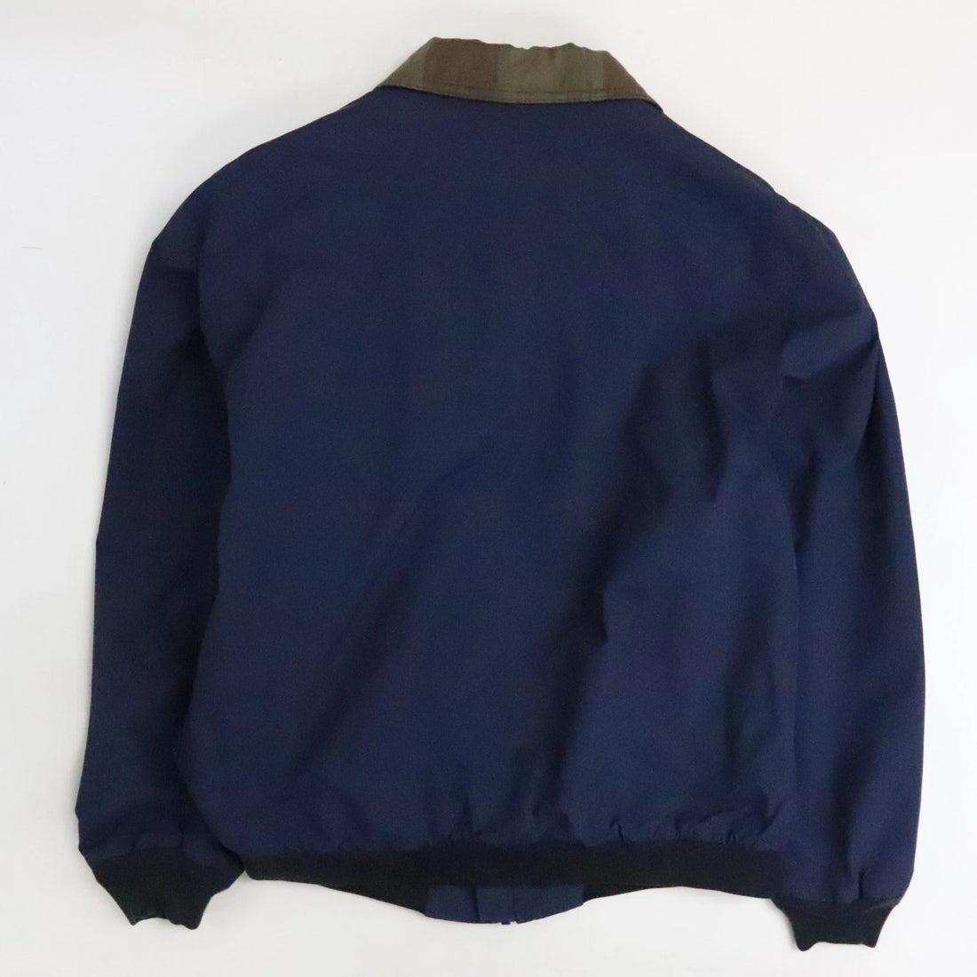 Vintage L.L. Bean Harrington Bomber Jacket Size Large Blue Plaid Lined