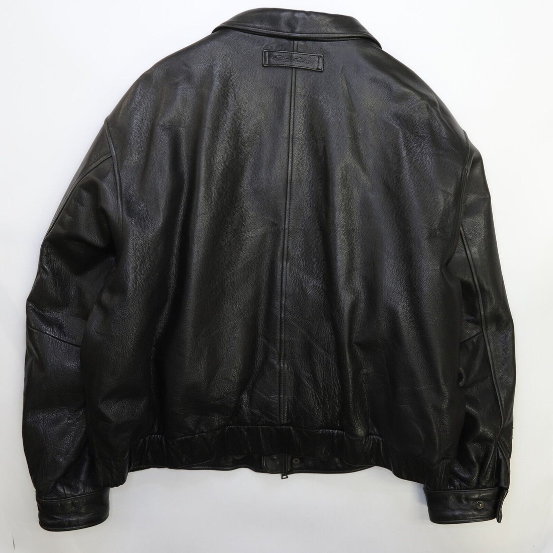 Vintage Eddie Bauer Leather Bomber Jacket Size 2XL Black